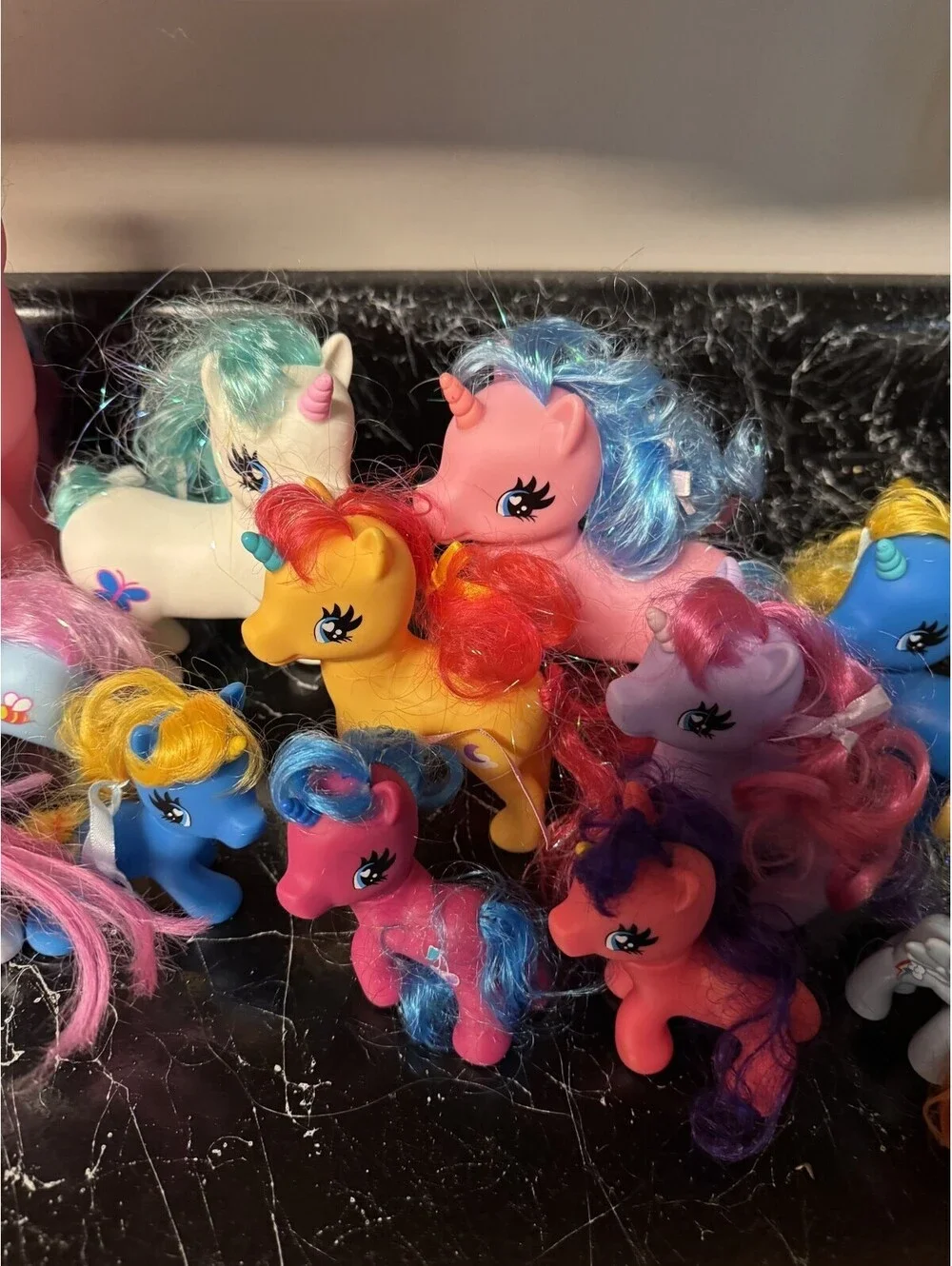 My Little Pony, Lot Of 18, Different Generations And Sizes Play Condition